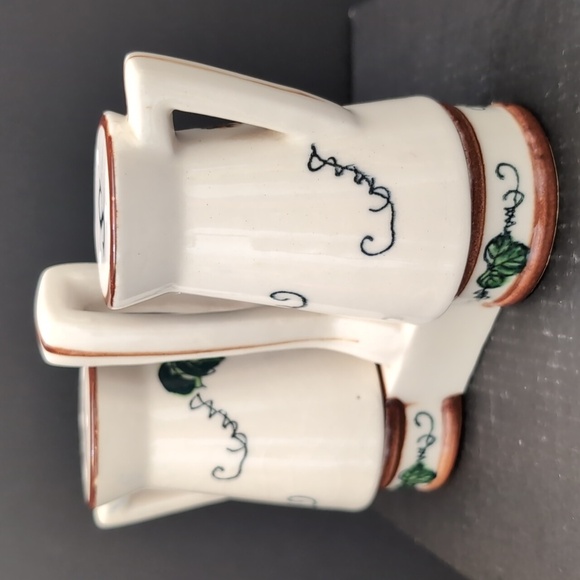VGT,Japan Ceramic Around The Orchard Salt & Pepper Shaker Cruet Set. - Picture 5 of 11